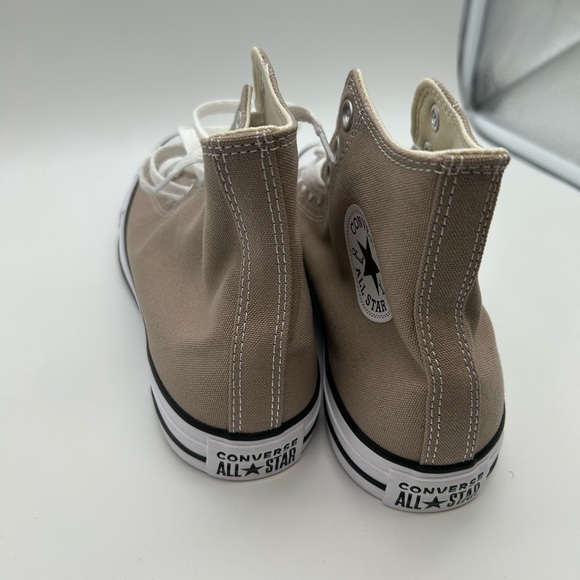 Converse High-Top Sneakers in Tan and White - Picture 3 of 4